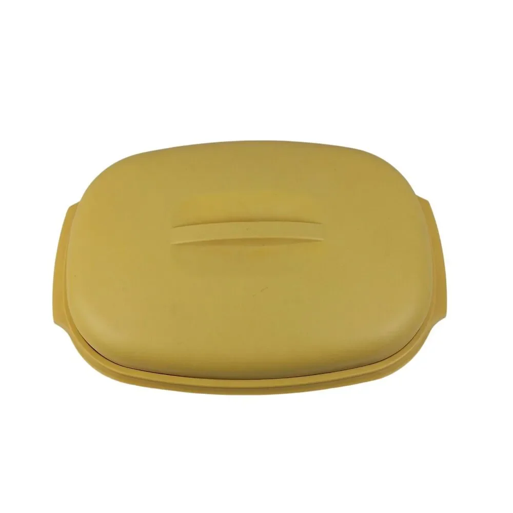 Tupperware Vegetable Fish Steamer Harvest Gold Container 1273-2 3pc